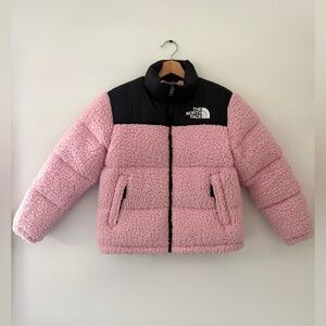 Youth North Face Retro Sherpa Nuptse - Size L (12Y)
